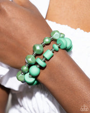 Load image into Gallery viewer, Shape Shifting Season - Green Set of Bracelets