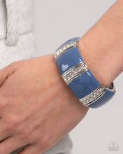 Load image into Gallery viewer, Colored Cameo - Blue Bracelet