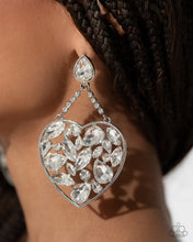 Load image into Gallery viewer, Glittery Gait - White Post Earrings
