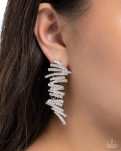 Load image into Gallery viewer, Scattered Surety - White Post Earrings