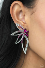 Load image into Gallery viewer, Twinkling Tulip - Pink Post Earrings