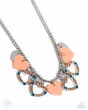 Load image into Gallery viewer, Look the HEART - Orange Necklace