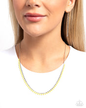 Load image into Gallery viewer, Colored Cadence - Yellow Necklace