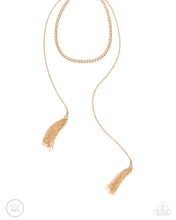 Load image into Gallery viewer, Tassel Theme - Gold Choker Necklace
