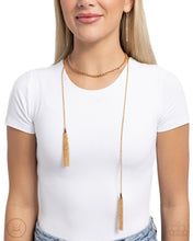 Load image into Gallery viewer, Tassel Theme - Gold Choker Necklace