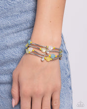 Load image into Gallery viewer, Scattered Sheen - Yellow Set of Bracelets