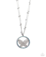 Load image into Gallery viewer, Festive Flight - Blue Necklace