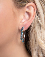 Load image into Gallery viewer, Ritzy Reputation - Blue Hoop Earrings