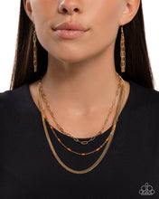 Load image into Gallery viewer, Mismatched Magic - Orange Necklace