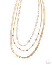 Load image into Gallery viewer, Mismatched Magic - Orange Necklace