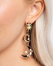 Load image into Gallery viewer, Stellar Serendipity - Gold Post Earrings