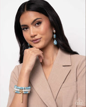Load image into Gallery viewer, Marbled Masterpiece - Blue Post Earrings
