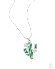 Load image into Gallery viewer, Carefree Cactus - Green Necklace