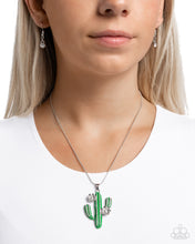 Load image into Gallery viewer, Carefree Cactus - Green Necklace