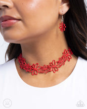 Load image into Gallery viewer, Bouquet Blend - Red Choker Necklace