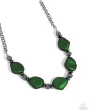 Load image into Gallery viewer, Refulgent Reformation - Green Gunmetal Necklace