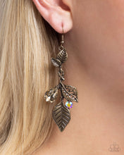 Load image into Gallery viewer, Descending Dazzle - Brass Earrings