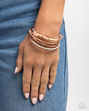 Load image into Gallery viewer, Seed Bead Shimmer - Copper Set of Bracelets
