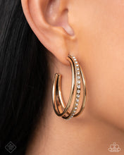 Load image into Gallery viewer, Commanding Culture - Gold Hoop Earrings