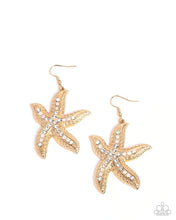Load image into Gallery viewer, Seize the Starfish - Gold Earrings