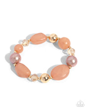 Load image into Gallery viewer, Beaded Backing - Brown Bracelet