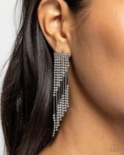 Load image into Gallery viewer, Careless Cascade - Black Gunmetal Post Earrings