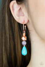 Load image into Gallery viewer, Boulevard Stroll - Copper Hoop Earrings