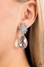 Load image into Gallery viewer, Stellar Shooting Star - White Post Earrings