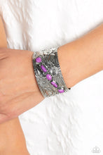 Load image into Gallery viewer, Still FLORAL Stones - Purple Bracelet