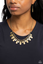 Load image into Gallery viewer, Compelling Confetti - Brass Necklace