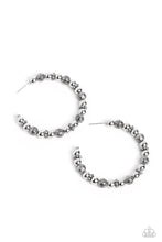 Load image into Gallery viewer, Rebuilt Ruins - Silver Hoop Earrings