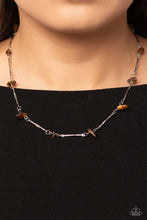 Load image into Gallery viewer, Chiseled Construction - Brown Necklace