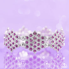 Load image into Gallery viewer, Scintillating Snowflakes - Purple Bracelet