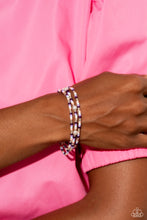 Load image into Gallery viewer, Colorblock Cache - Purple Set of Bracelets