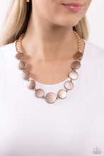 Load image into Gallery viewer, Scratched Showtime - Brown Necklace