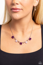 Load image into Gallery viewer, Strike a ROSE - Purple Necklace