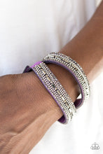 Load image into Gallery viewer, Shimmer and Sass - Purple Bracelet
