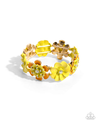 Exhilarating Elegance - Yellow Bracelet