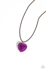 Load image into Gallery viewer, Serene Sweetheart - Purple Necklace