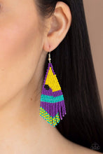 Load image into Gallery viewer, Brightly Beaded - Purple Earrings