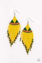Load image into Gallery viewer, BEADazzle Me - Yellow Earrings