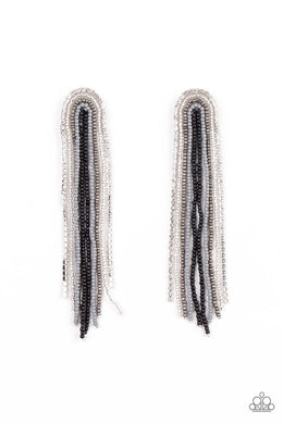 Let There BEAD Light - Black Post Earrings