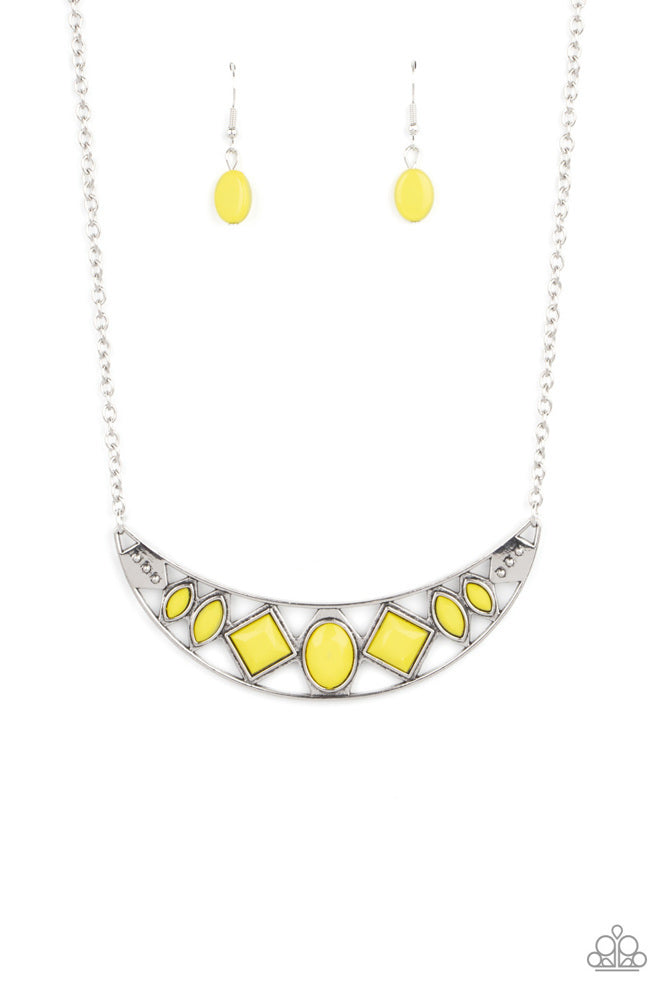 Emblazoned Era - Yellow Necklace