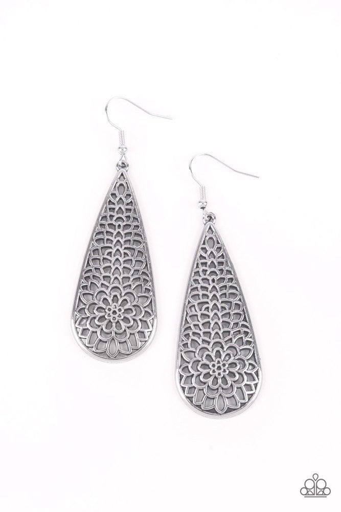 Posy Pasture - Silver Earrings