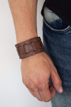 Load image into Gallery viewer, Plainly Plaited - Brown Bracelet