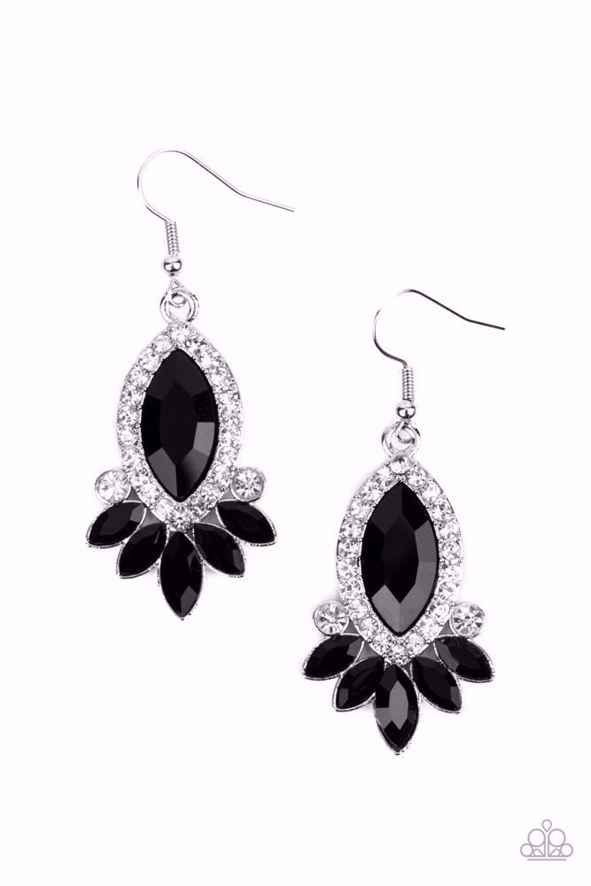 Prismatic Parade - Black Earrings