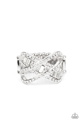 Triple Threat Twinkle - White Ring