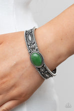 Load image into Gallery viewer, Rural Repose - Green Cuff Bracelet