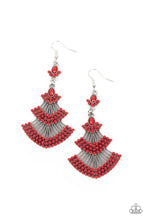 Load image into Gallery viewer, Eastern Expression - Red Earrings