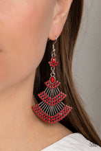 Load image into Gallery viewer, Eastern Expression - Red Earrings